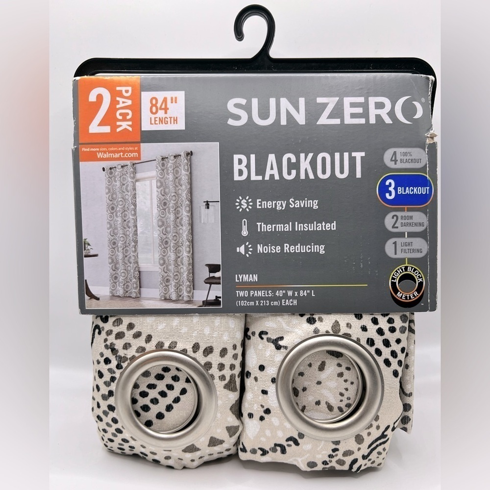 Sun zero blackout panels - Length: 84” Width: 40”